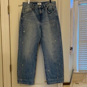 Pistola Lexi bow jeans with hearts denim